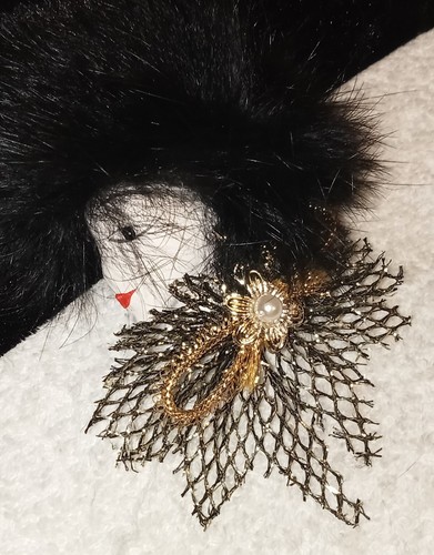 Pelzbrosche dame mit - pelzbrosche,
