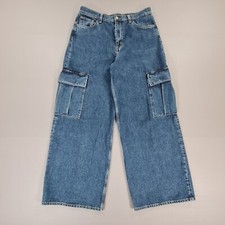 COS Damen Baggy Jeans Blau W30