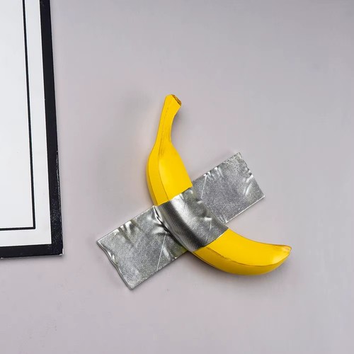 Moderne bananen wandskulptur - bananen,