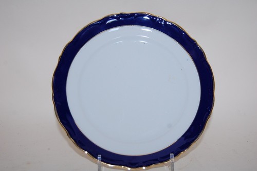 Kuchenteller blau gold - kuchenteller,