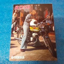 Yamaha RD 50 Prospekt Brochure  ca. 1973 Sprache: Englisch 4 Seiten