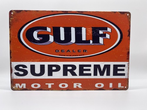 Blechschild gulf supreme - gulf,