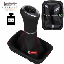 Naht rot ICT Schaltknauf Schaltsack für Mercedes CLK W208 6 gang