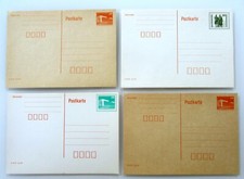 4 x Ganzsachen Postkarte DDR
