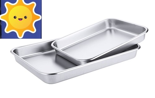 Schale rechteckig edelstahl - ,