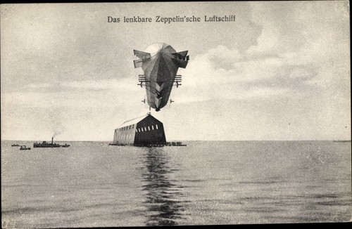 Das lenkbare zeppelin - ak,