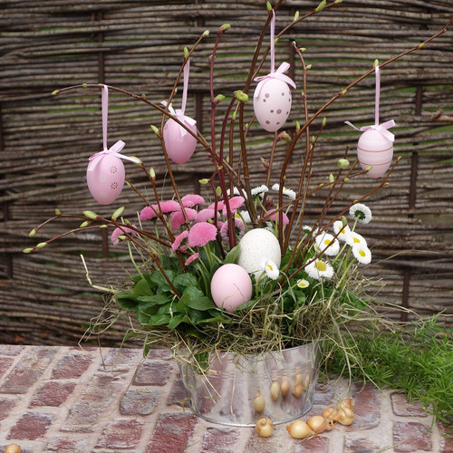 Osterdeko blumenschale - osterdeko,