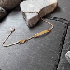 Babyarmband, Kinderarmband, 333er Gelbgold, Schildarmband, Gravur, GA-55/8GG