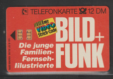 Telefonkarte S 37/92 ** Michel S 52 BILD + FUNK  40 Einheiten volle Tk aus 1992