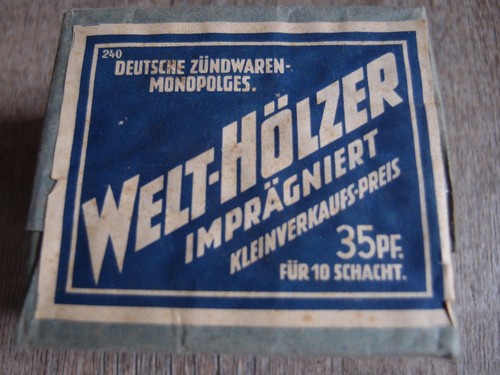 Alte packung streichhölzer - alte,