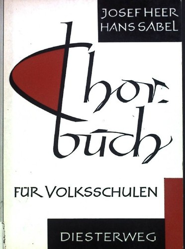 Chorbuch für volksschulen - für,