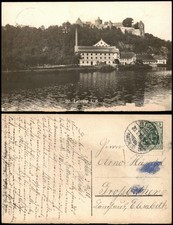 Ansichtskarte Leisnig Fluss