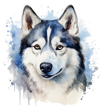 2X Siberian Husky Hund Auto