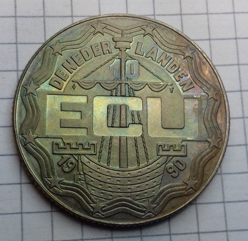 Niederlande ecu 1990 - 10, ecu,