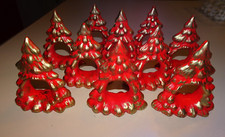 6 Tannenbaum Serviettenringe