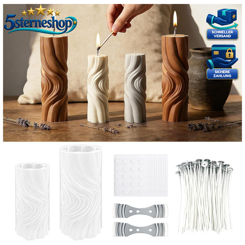 Kerzenform silikon set - kerzenform, diy
