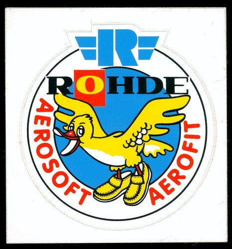 Werbe aufkleber rohde - rohde, schuhe