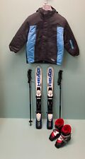 ? Kinder Ski Set 90 cm + Schuhe Gr. 30,5  / MP 19,5 Neue Stöcke + Skijacke ?