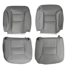 4-Teilig Sitzbezug Vorne Grau
