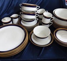 Thomas Kobalt+Goldrand Speisteller Suppentassen Kaffeegedeck Schalen zur Auswahl