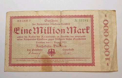 Eine million mark 1923 - million,