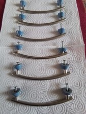 6 Edelstahl, matt Küchenmöbelgriffe von Schüller, sehr gut