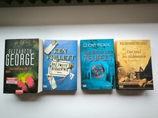 4 Bücher Bücherpaket Elizabeth George, Ken Follett, Glen Meade, Richard Dübell