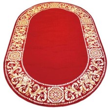 Teppich 152x230 cm Oval Rot