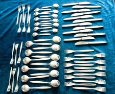 WMF  STOCKHOLM MENUEBESTECK 60 TLG. VERSILBERT 90ER AUFLAGE FÜR 12 PERSONEN