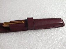 Vintage - alter Kugelschreiber INOXCROM - SPANIEN mit Lederetui - MG 30