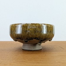 RICHARD BAMPI STUDIOKERAMIK SCHALE ÜBERLAUFGLASUR GERMAN ART POTTERY