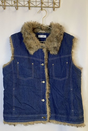 Comma jeans weste - jeans, pu