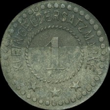 NOTGELD: 1 Pfennig, Zink. Funck 218.1. KREIS HOHENSALZA / POSEN ⇒ INOWROCŁAW.