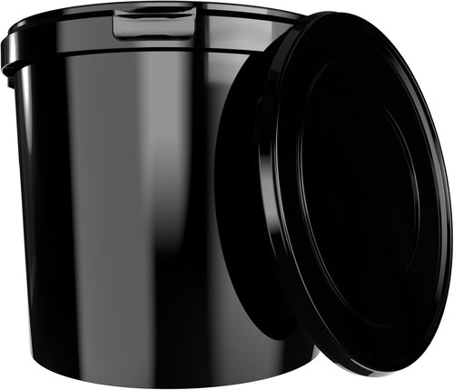 Eimer mit deckel 10l schwarz - eimer,