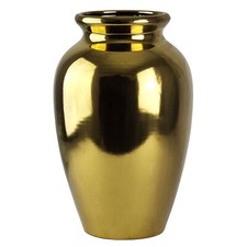 Keramik Vase Deko Tischvase Bodenvase Dekovase Wohndekoration groß schwarz gold
