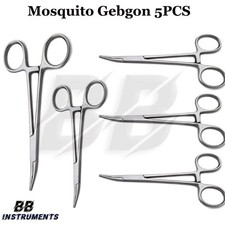 "5x Moskitoklemme Gebogen