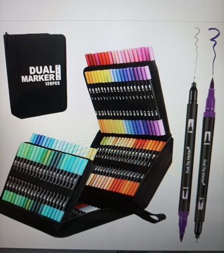 Dual marker 120 farben - dual,