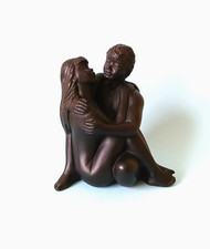 Skulptur schwere Verliebtes Paar Romantische Skulptur Kunststein-Bronziert