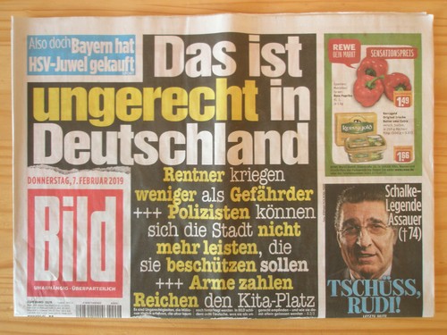 Bildzeitung 2019 ein - bildzeitung, (ein