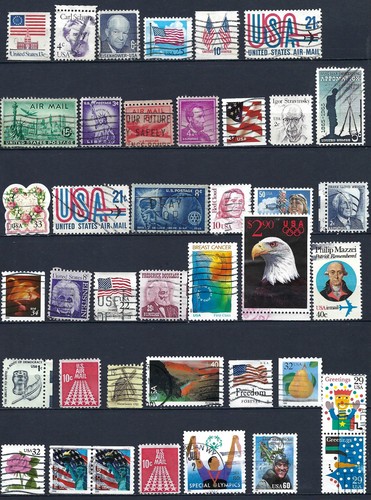 Briefmarken lot usa flaggen - usa,