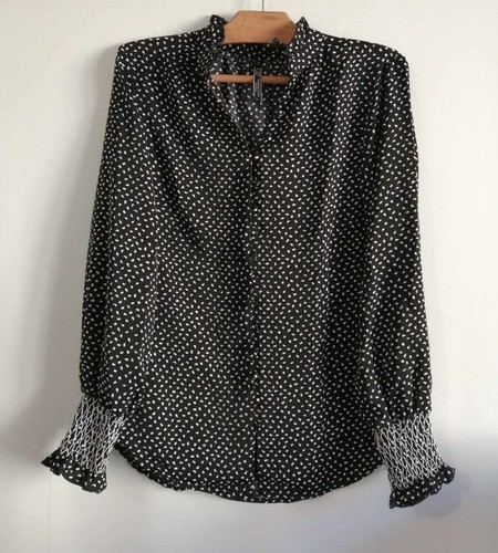 Bluse schwarz polyester 36 - schwarz,