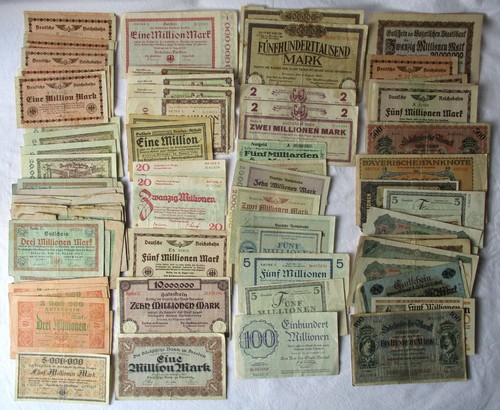 Sammlung mit 100 banknoten - 100,