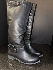 NWT Black Over Knee Boot Size
