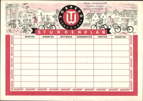Stundenplan torpedo werke - stundenplan, ag
