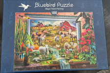 1000 Teile Puzzle Magic Farm Painting Bluebird