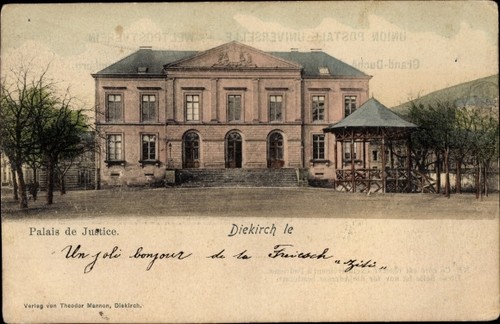 Diekirch luxemburg palais - ak,