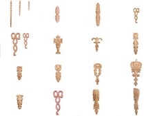 Hochkantverzierungen Holz Zierteile Verzierungen Kapitelle Buche Ornament