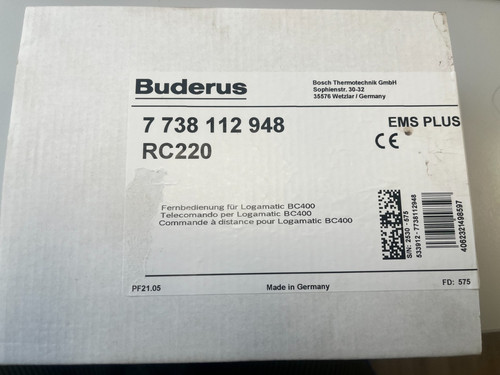 Buderus rc220 kabelgebundene - buderus,