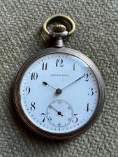 Antike Stupenda Taschenuhr Silber Zylinderhemmung - 49 mm ca. 1920