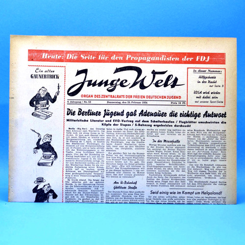 Junge welt 1954 - junge, 25.02.1954